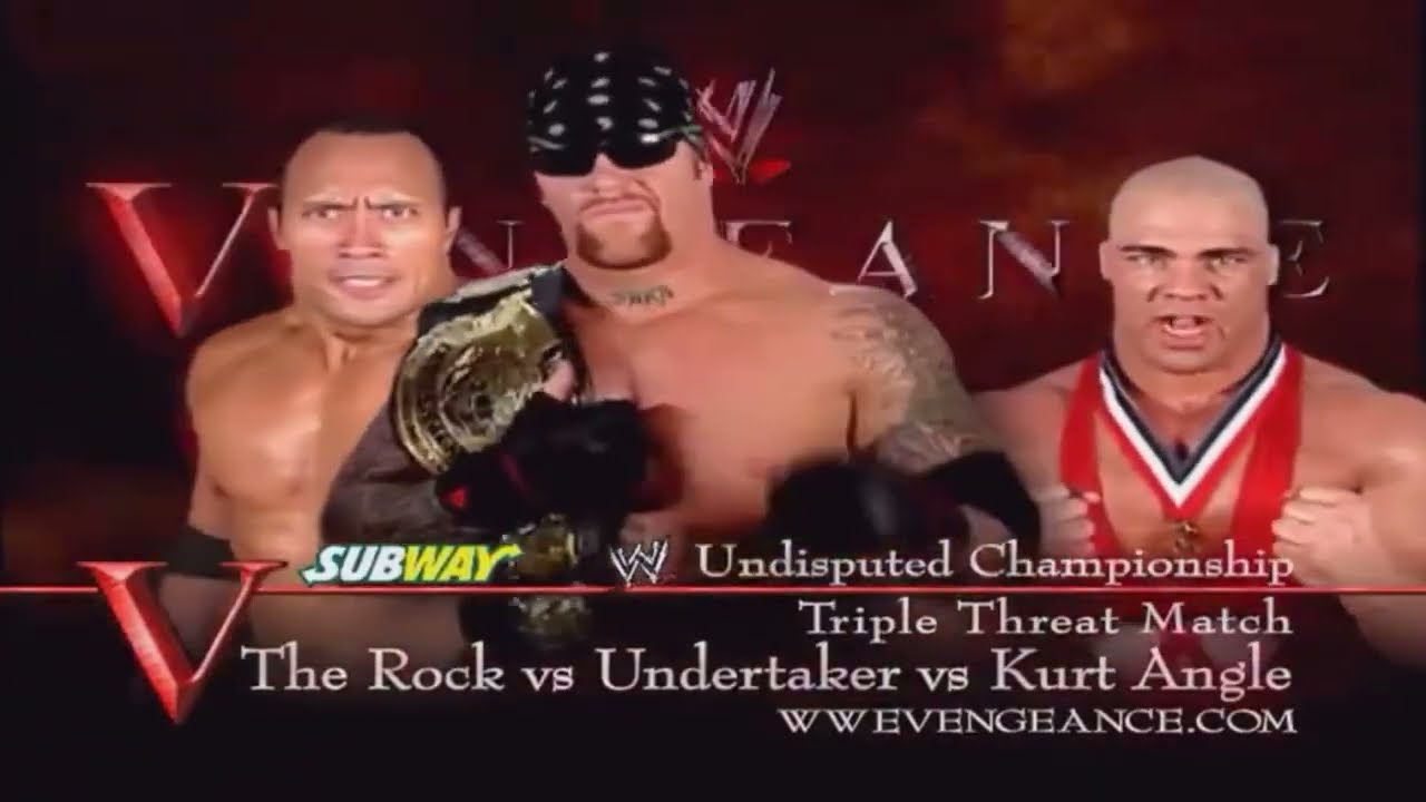 WWE Vengeance 2002 match card