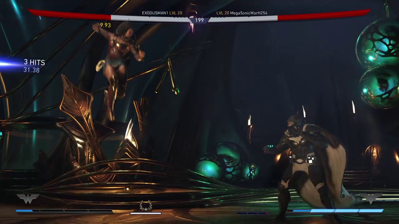 INJUSTICE 2: WONDER WOMAN ( GAL GADOTS'S MOVIE COSTUME ) VS BATMAN ONLINE BATTLE WIN