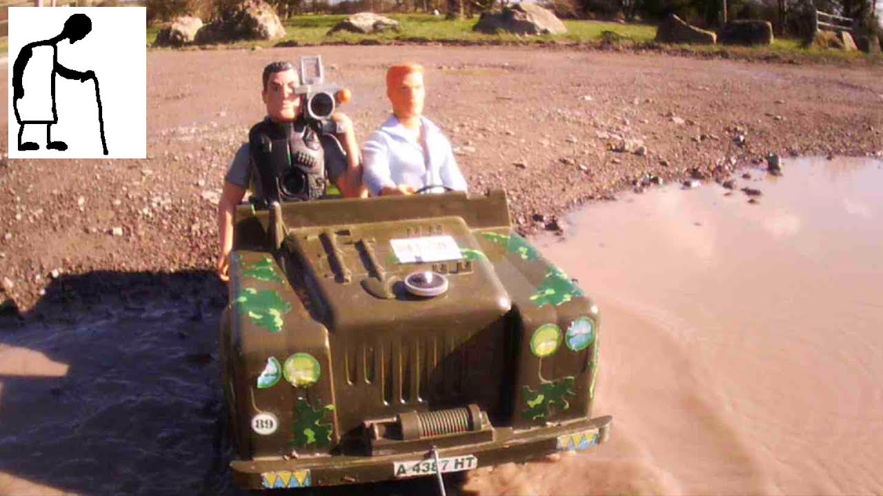 Action Man Jeep out for a run 180220