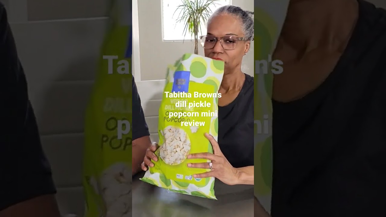 Tabitha Brown's dill pickle popcorn review