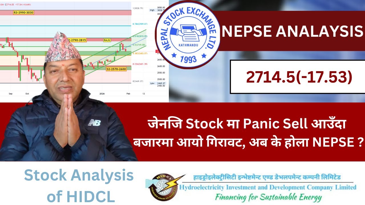 NEPSE Technical Analysis/NEPSE Daily Update/NEPSE Chart Analysis/HIDCL Analysis/Raju Paudel