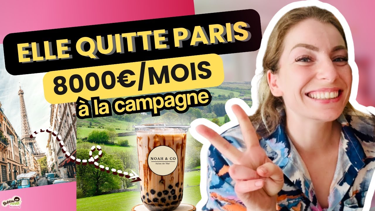 De Paris à l’Aveyron : comment Tina est passée d’agent immo à 8000 €/mois avec son Bubble Tea Bar