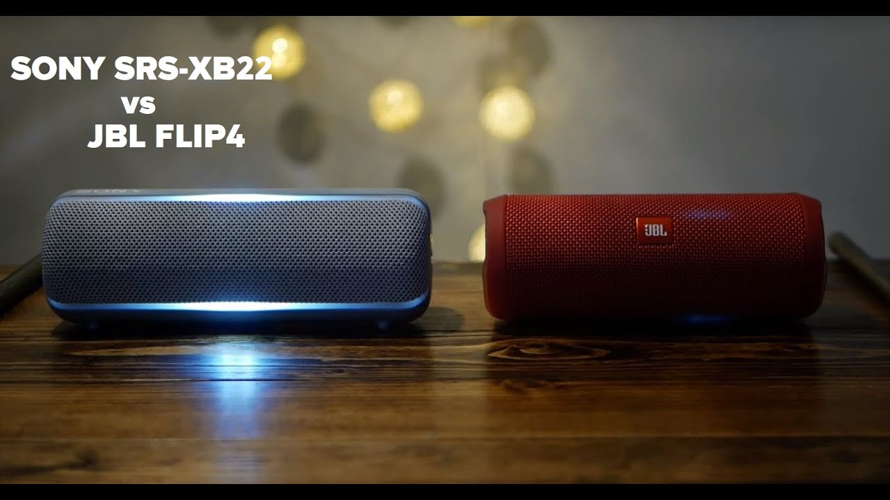 SONY SRS-XB22 vs JBL FLIP4 サウンドテスト SOUNDTEST