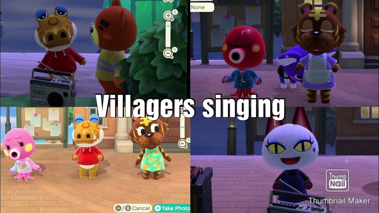 Animal Crossing villagers singing compilation #1