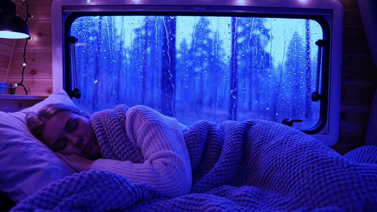 Cozy Van Rainstorm 🌧️ | Emotional Sleep and Relaxation Ambience