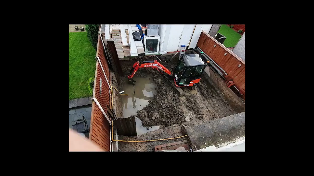 Basement build in back garden