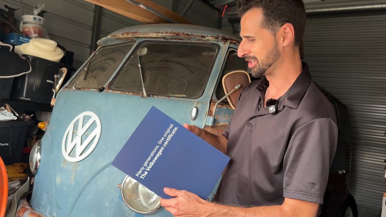 Подтверждение оригинальных характеристик нашего VW Bus 1961 года | Распаковка сертификата о рождении