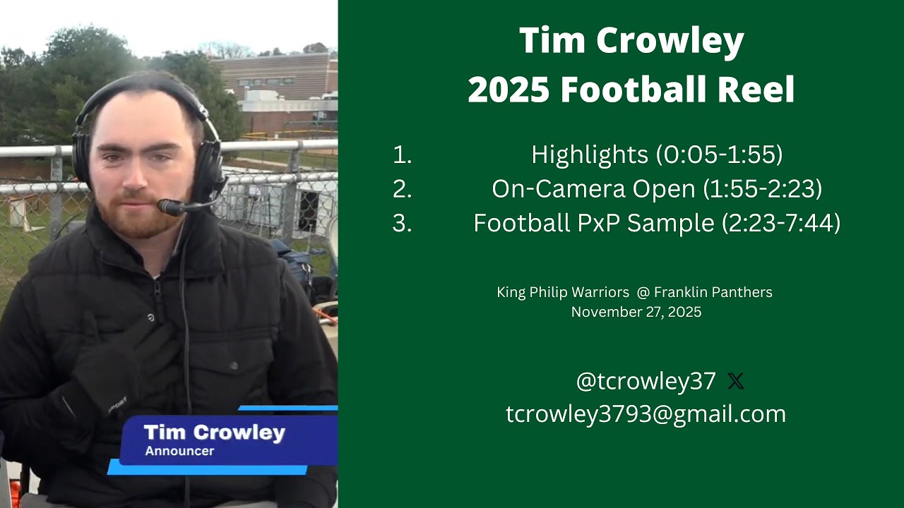 Tim Crowley Football Reel 2025