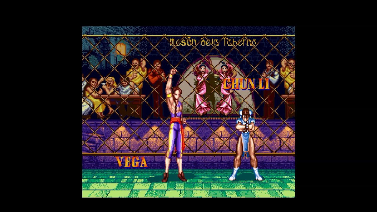 Street Fighter 2 SNES - Credits Theme in CPS1 Tuning - No Sound FX