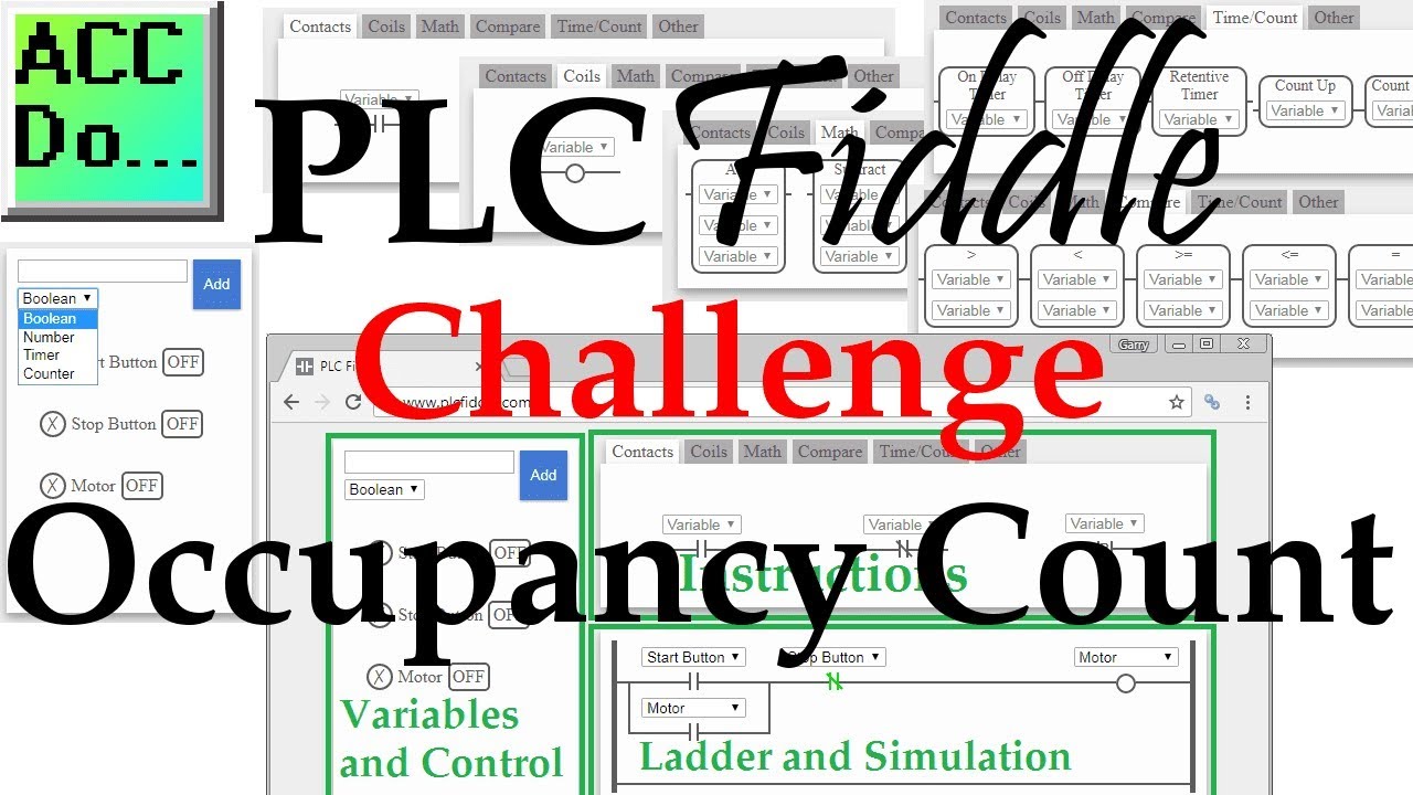 PLC Fiddle Occupancy Count Challenge Solution - Math