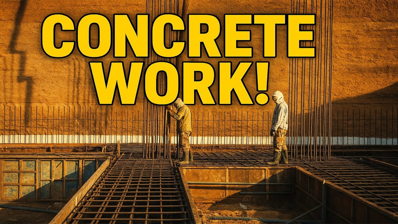 Amazing Concrete Pouring Process | Construction Workers at Work