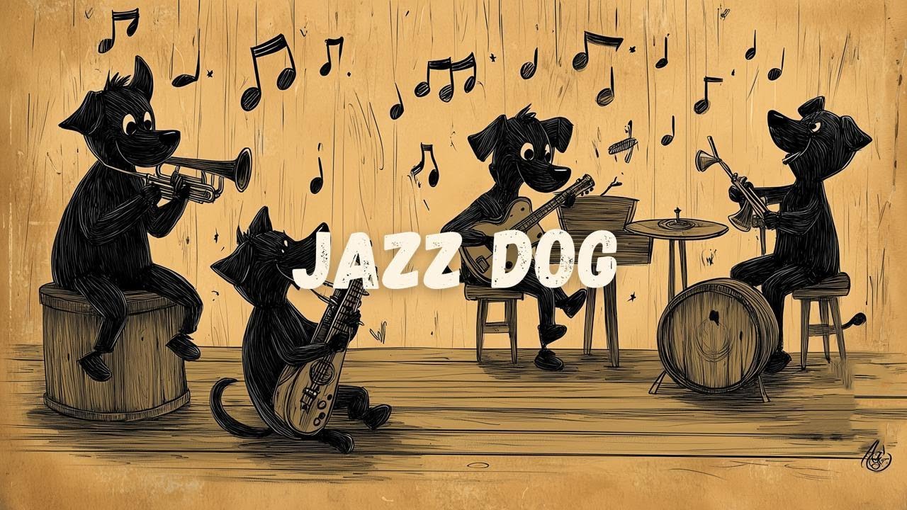 Relaxing Jazz: 14-Track Late Night Chill Session | Animated Dog Band Live | Relax Your Body & Mind