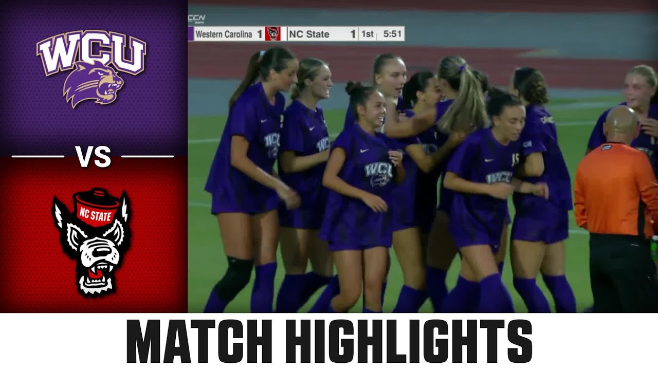 Western Caro. vs. NC State Match Highlights | 2025 ACC Women's Soccer