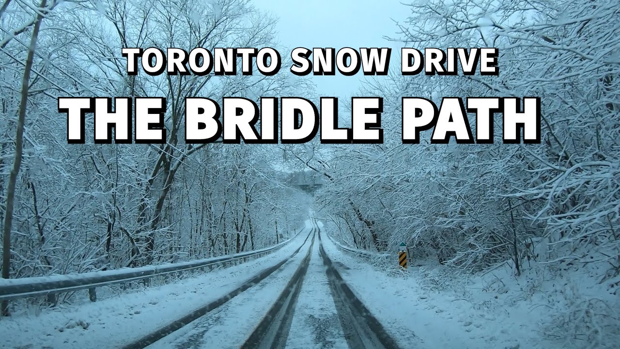 [4K] Toronto Snow Drive - Bridle Path - Millionaire's Row