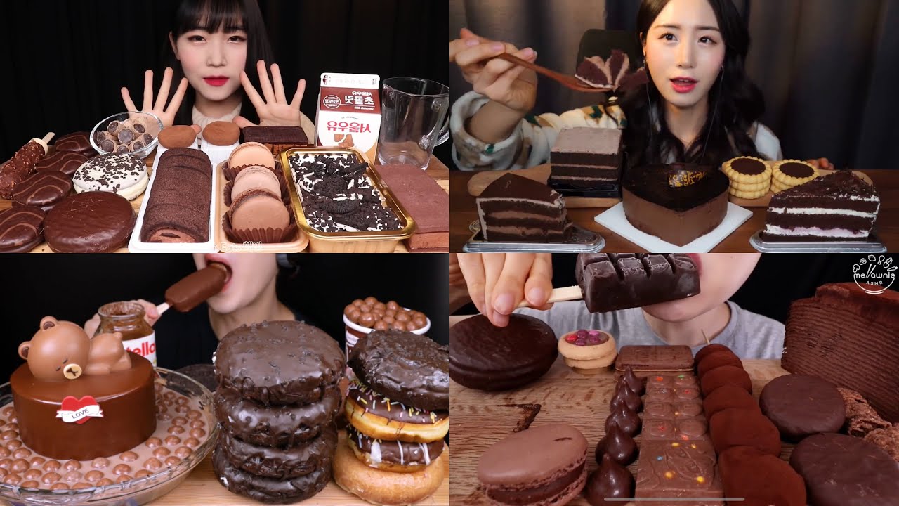 Mukbangers EATING TOO MUCH CHOCOLATE PART 2 | HAPPY 100 subs🎉🥳🥳