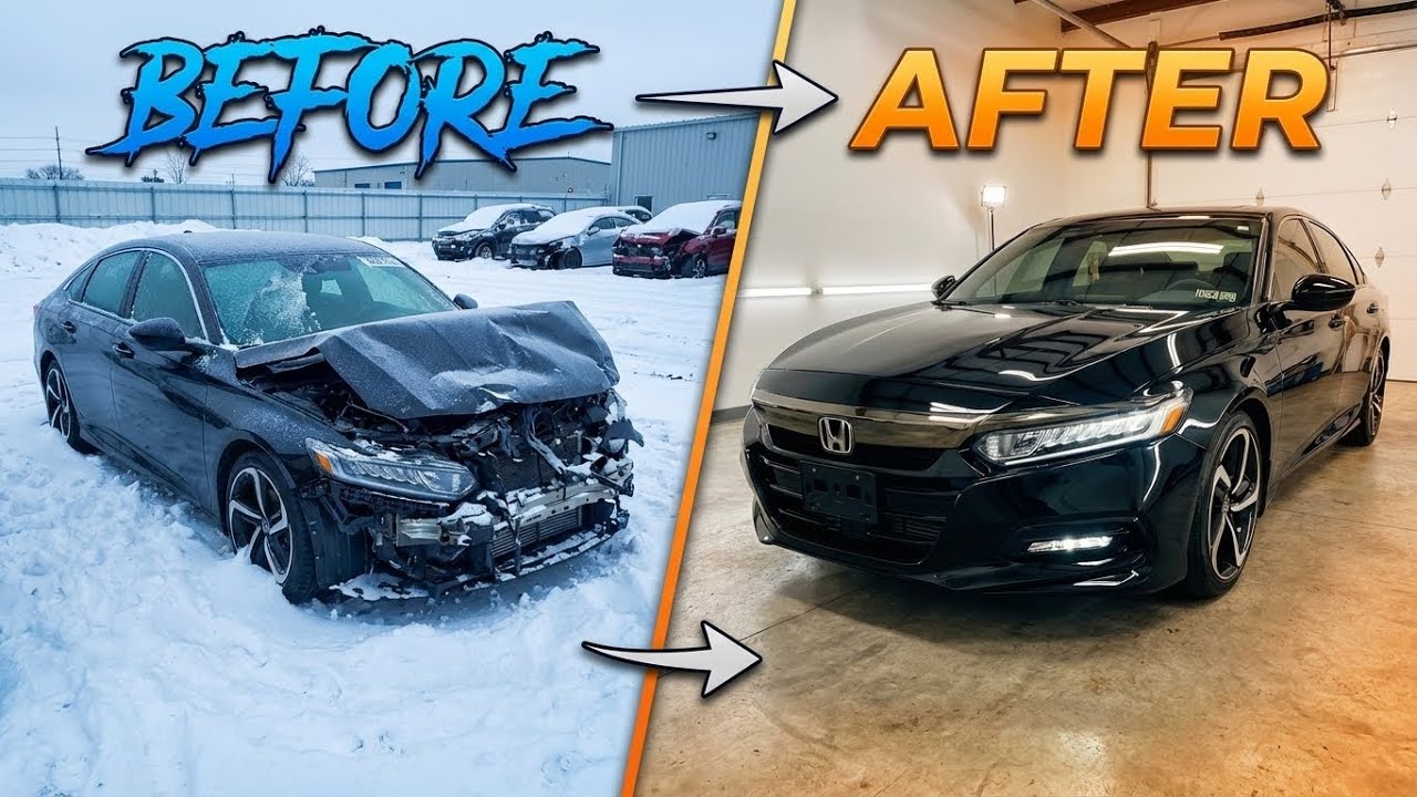 Restoring a Totaled Honda Accord Sport: Snow Rescue to Showroom Shine