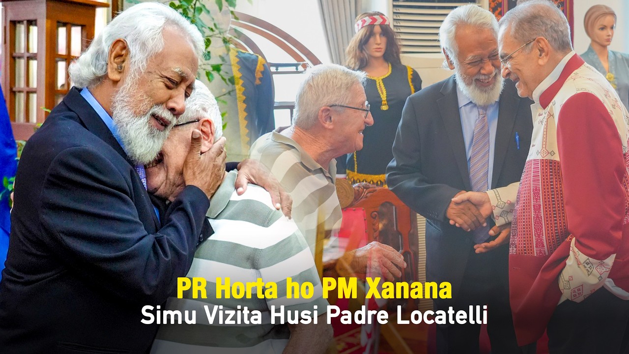 PR Horta ho PM Xanana Simu Vizita Husi Padre Locatelli