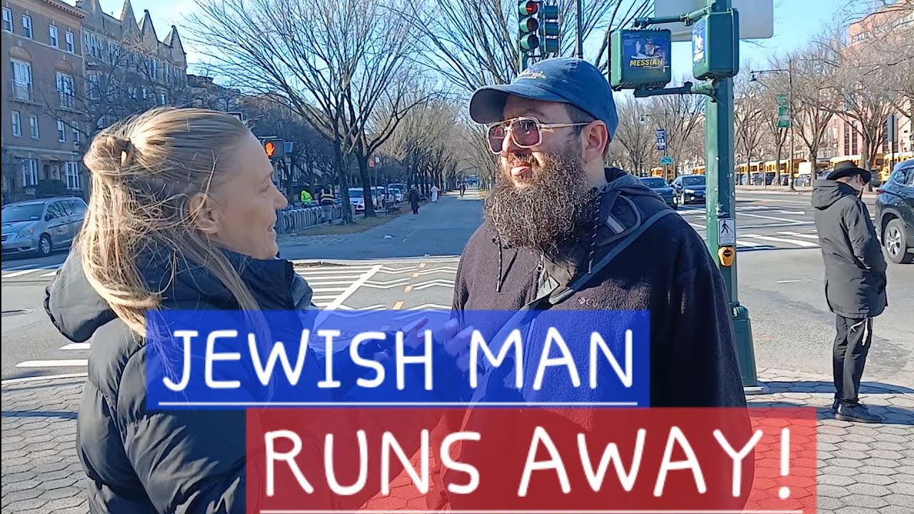 Jewish Man runs away from the truth revealed in Tanakh. 