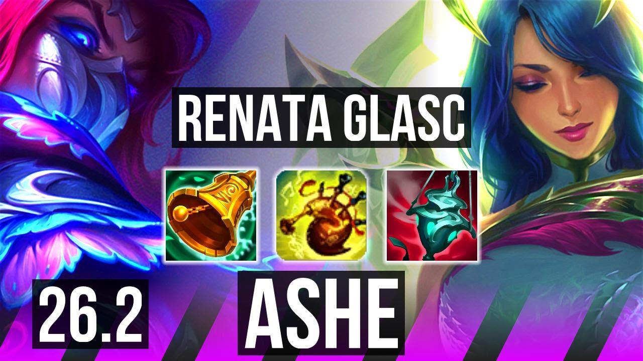 RENATA GLASC & Kalista vs ASHE & Vel'Koz (SUP) | Good KDA: 2/2/25 | EUW Diamond | 26.2