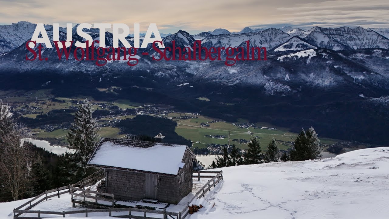 St. Wolfgang | SchafbergBahn | AUSTRIA | Christmas | Snowing | 4K