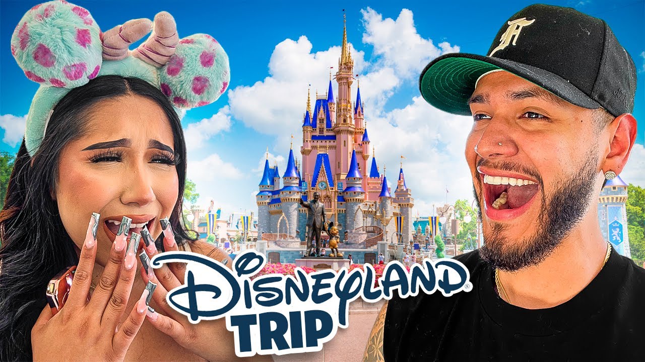 I SURPRISED MY GIRLFRIEND WITH A TRIP TO DISNEYLAND! *EMOTIONAL*