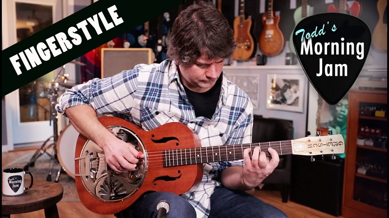 Fingerstyle with Thumb Pick on Gretsch Boxcar Resonator