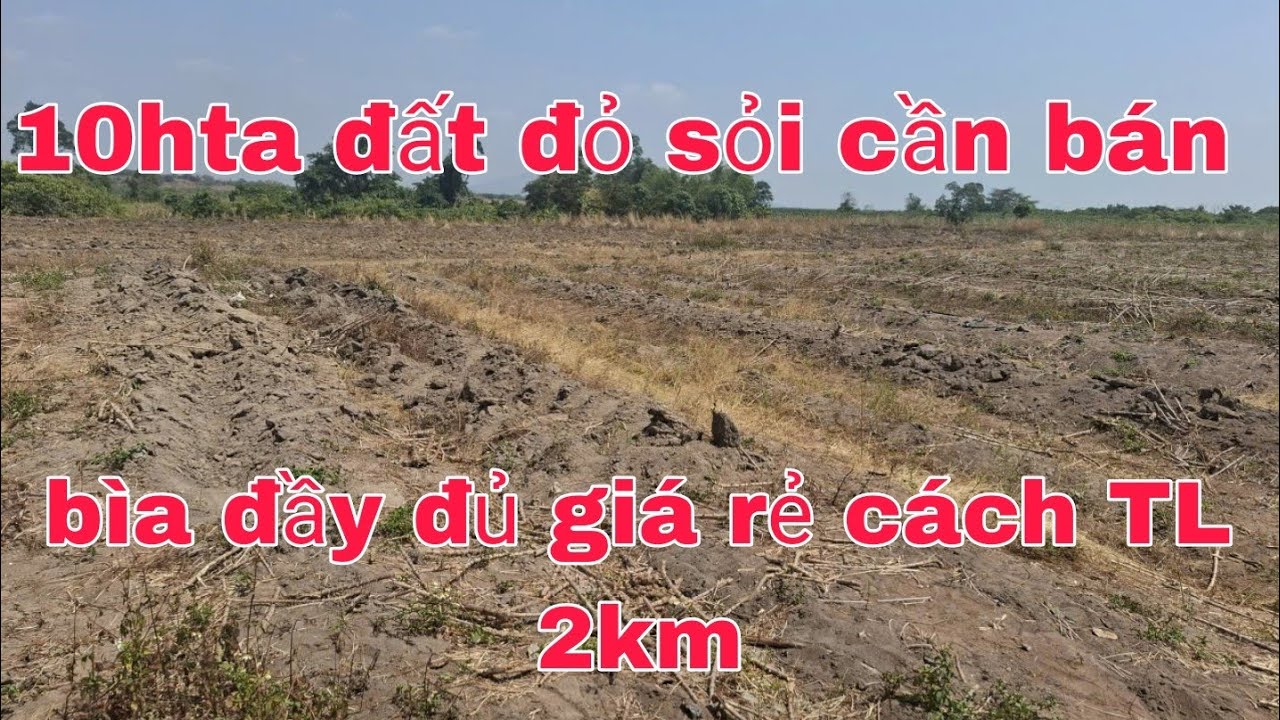 Cần bán 10ha đất đỏ sỏi bìa đầy đủ giá rẻ cách TL 2km xe Bán tải tới rẫy ac quan tâm lh 0785311413