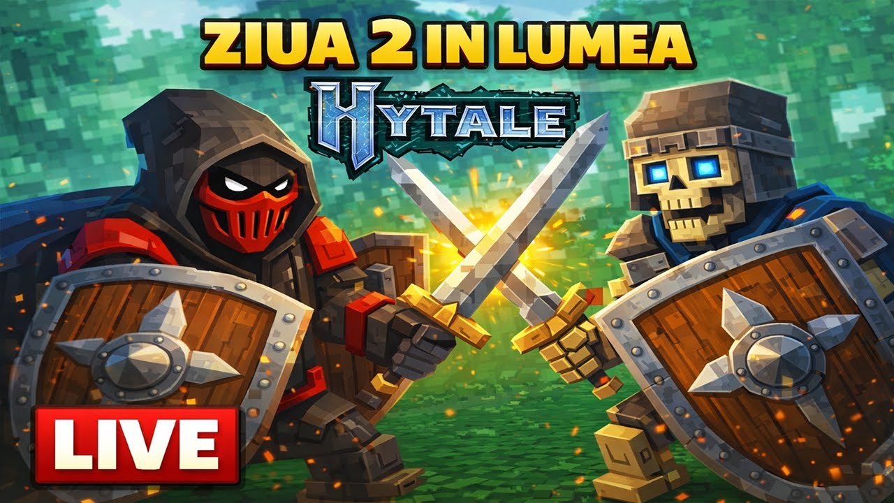 🎥🔴 LIVE NOW 🔴  Hytale ASASINUL MINECRAFT-ULUI !!! ZIUA 2 !!! #hytalegameplay #hytale