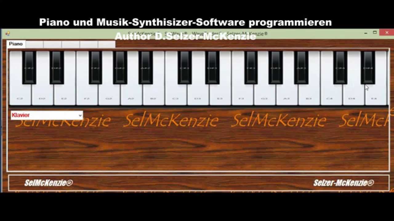 Visual Basic  VB 2012  Piano und Musiksoftware Synthesizer programmieren