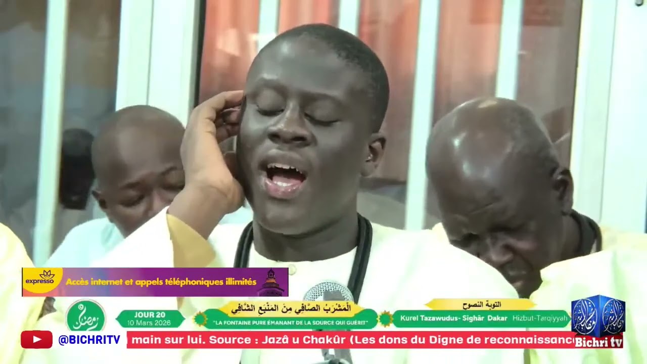 intégralité Préstation Kurel Tasawwudus Sixar HT Dakar  Al Mashrabu'ç-Çâfî 20ème Jr du Ramadan 2026
