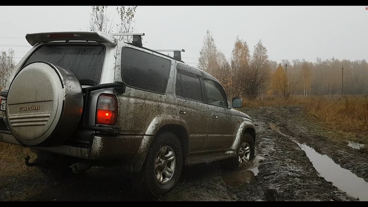 Лайт покатушка на Hilux Surf 185 3rz-fe 2001г. Как едет сток по лайту?