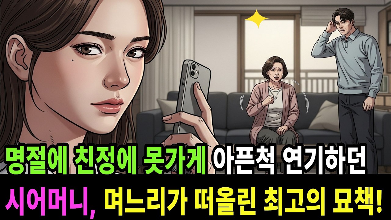 명절에 친정에 못가게 아픈척 연기하던 시어머니, 며느리가 떠올린 최고의 묘책은ㅣ고부갈등ㅣ시어머니사연ㅣ며느리사연ㅣ시니어사연ㅣ라디오북
