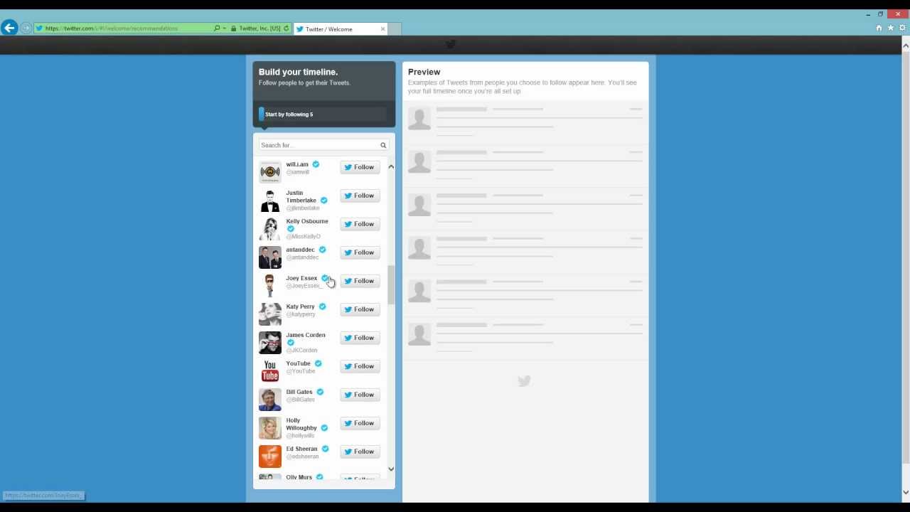 How to create a Twitter account ~2013