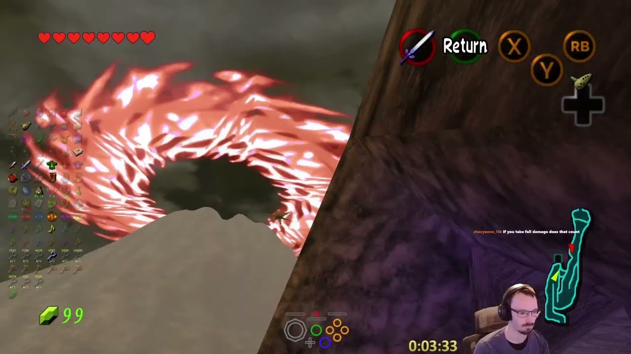No Hit Ocarina of Time Randomizer - Attempt 51