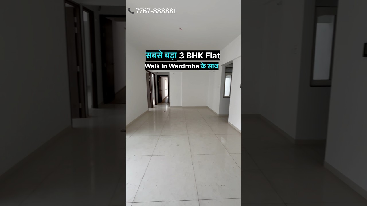 Largest 3 BHK Flat For Sale at Kad Nagar Chowk Undri Pune ₹ 1.30Cr Only!