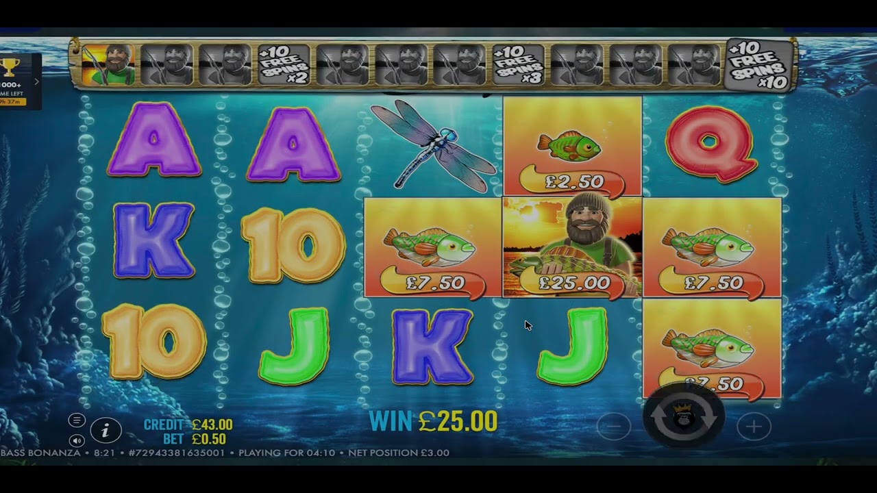 Big Bass Bonanza lottoland - 4K