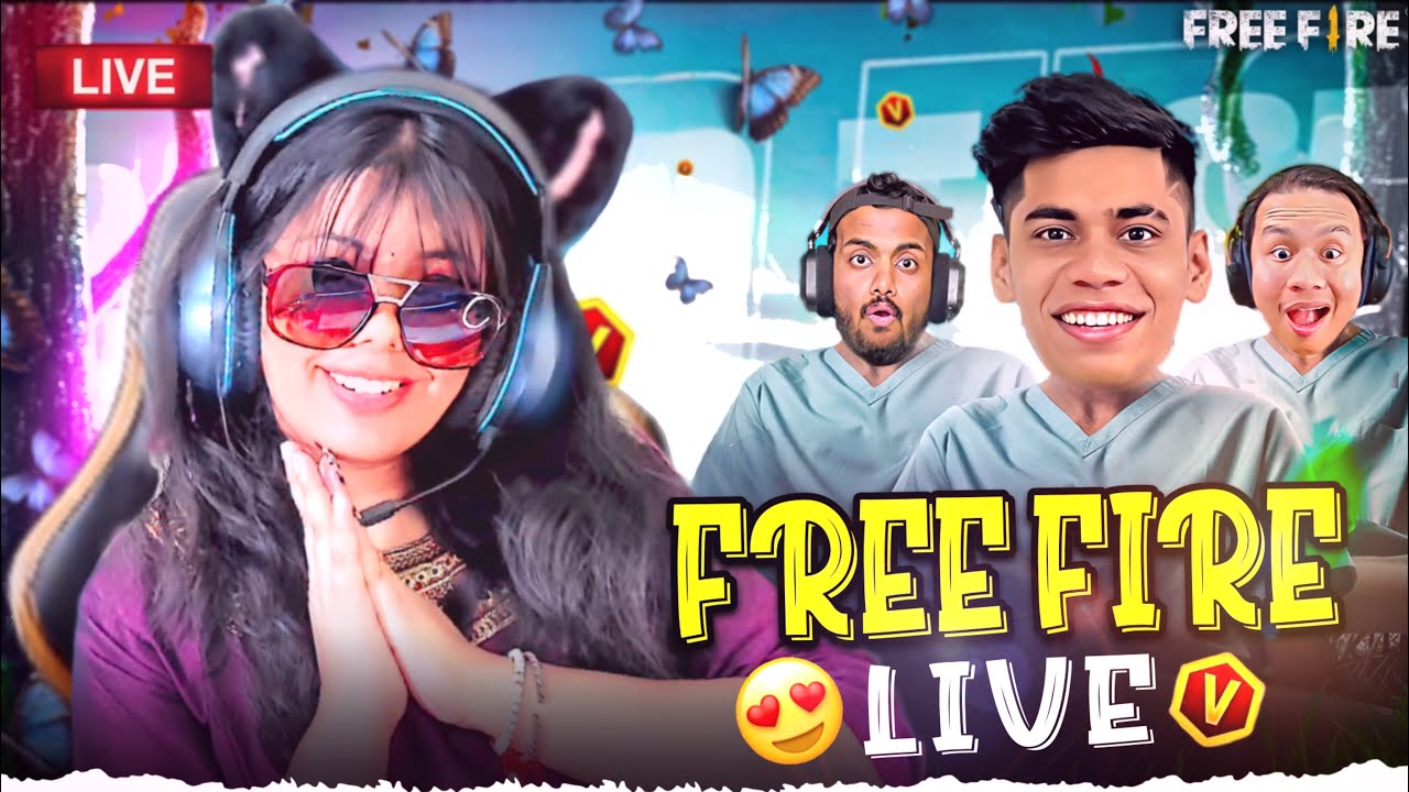 🔴FREE FIRE LIVE GIVEAWAY CUSTOM ROOMS FF LIVE GIVEAWAY#FFLIVEGIVEAWAY #classyff #fflive#girlgamer