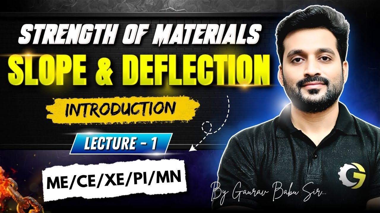 Slope & Deflection By Gaurav Babu | L - 1 | SOM | Introduction