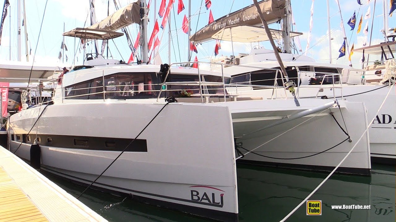 2019 Bali 4.1 Sail Catamaran - Walkaround Tour - 2020 Miami Boat Show