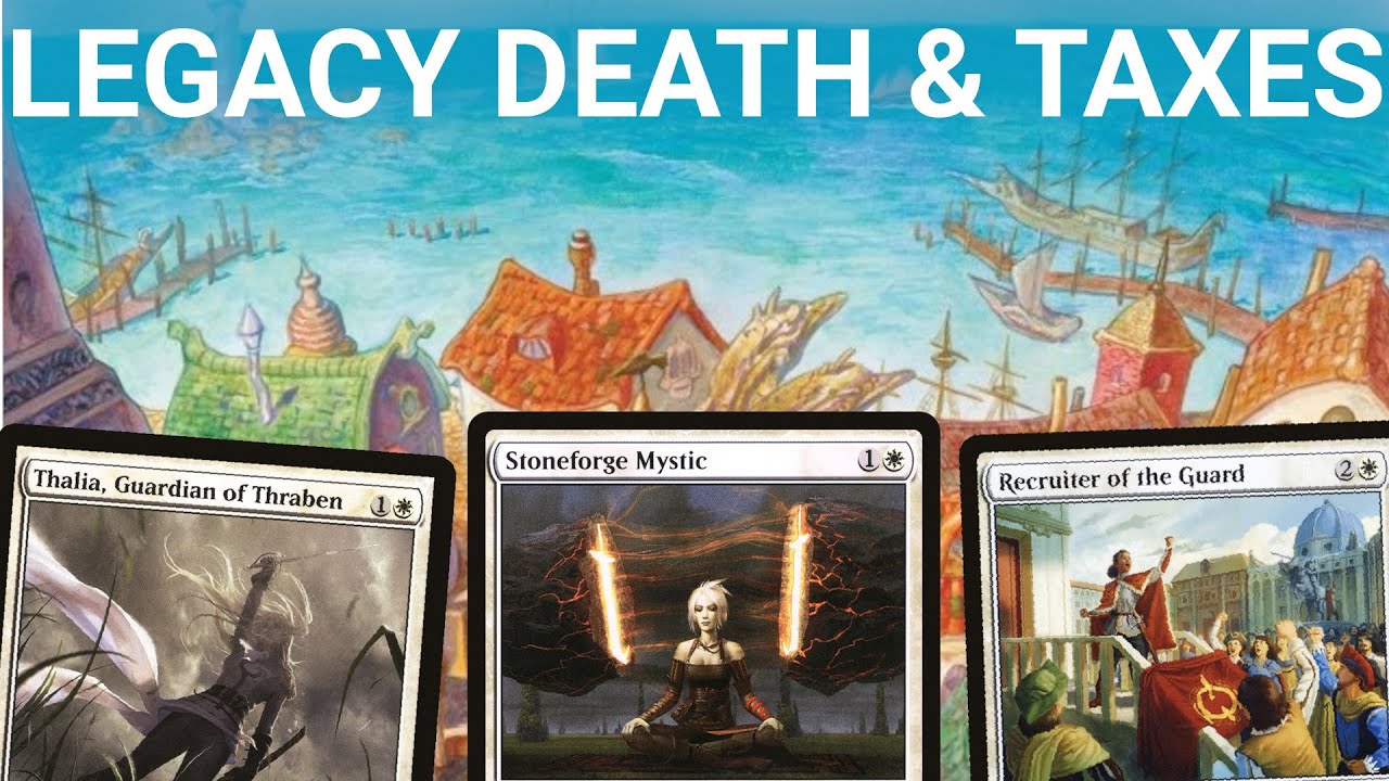 IT'S TAX SEASON! Legacy Yorion Death & Taxes. Mono-White Control with Stoneforge Mystic, Thalia MTG