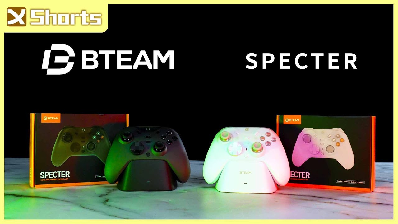 BTEAM Specter 無線遊戲手把 l 多平台連線，多種自訂功能，玩遊戲變簡單了 l #shorts