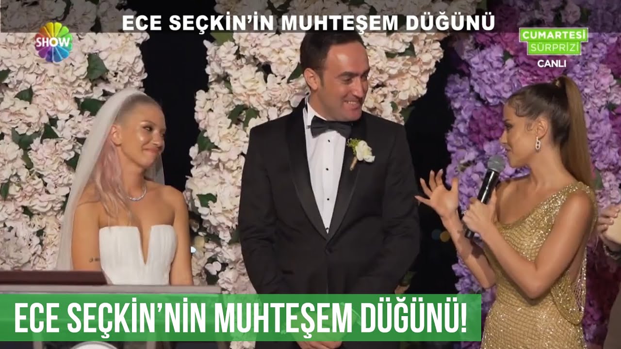 Ece Seçkin'in muhteşem düğünü!
