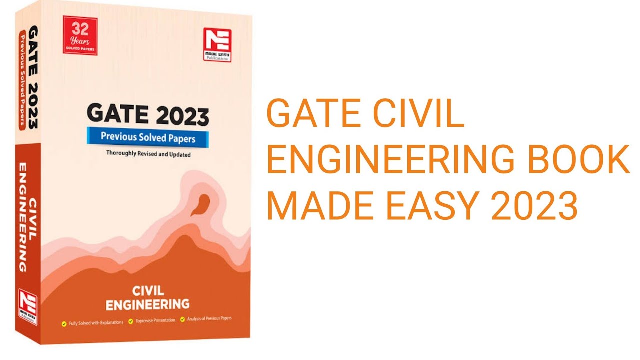 GATE CIVIL ENGINEERING BOOK | MADE EASY | 2023
