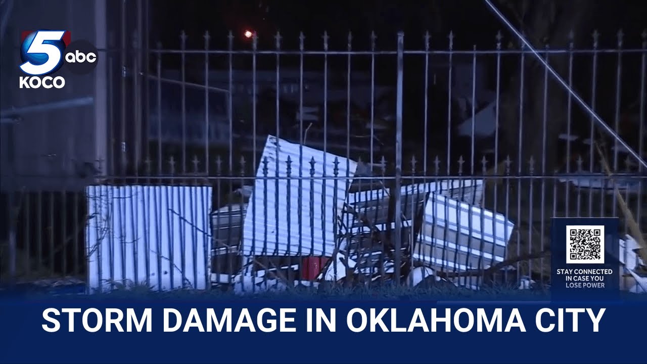 Storm damage spotted in southwest Oklahoma City