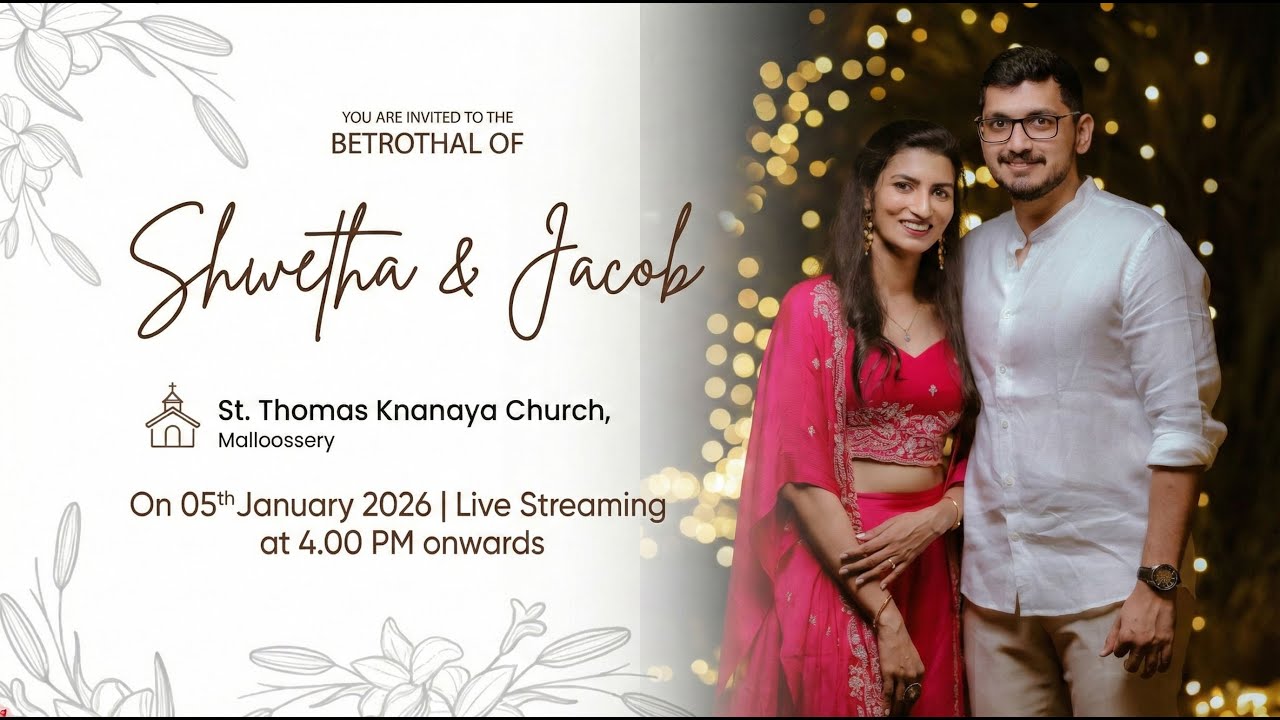 BETROTHAL || SHWETHA & JACOB || 05.01.2026