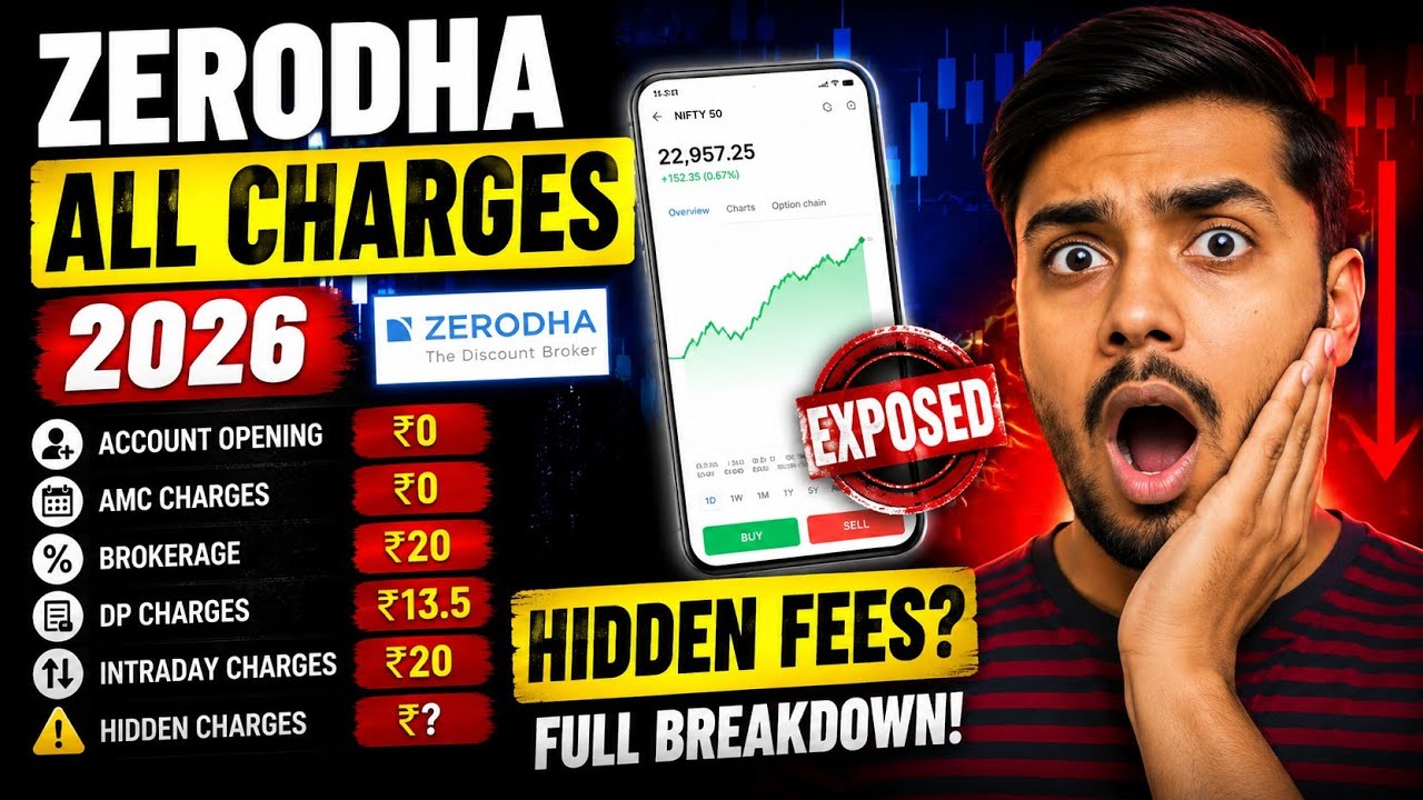 Zerodha ALL Charges 2026 EXPOSED 😱 | Hidden Fees, Brokerage & DP Charges Explained