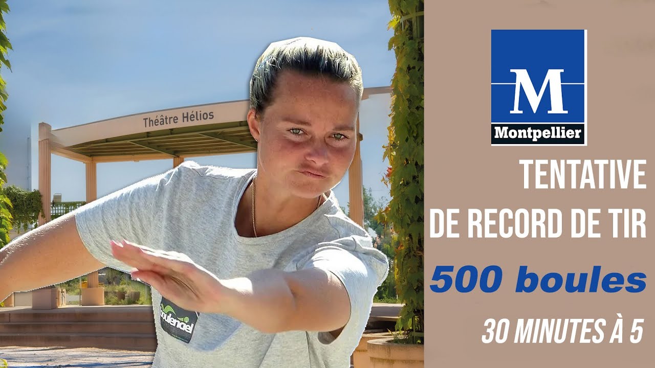 Tentative de record de tir des 1000 boules à 10 tireuses dans l'heure - Pétanque Montpellier - 2024