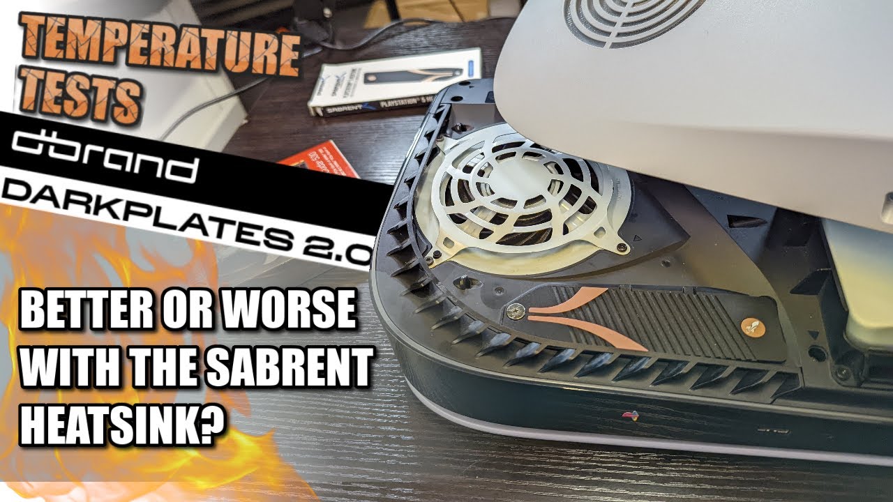 DBrand Darkplate + Sabrent PS5 SSD Heatsink Temperature Tests