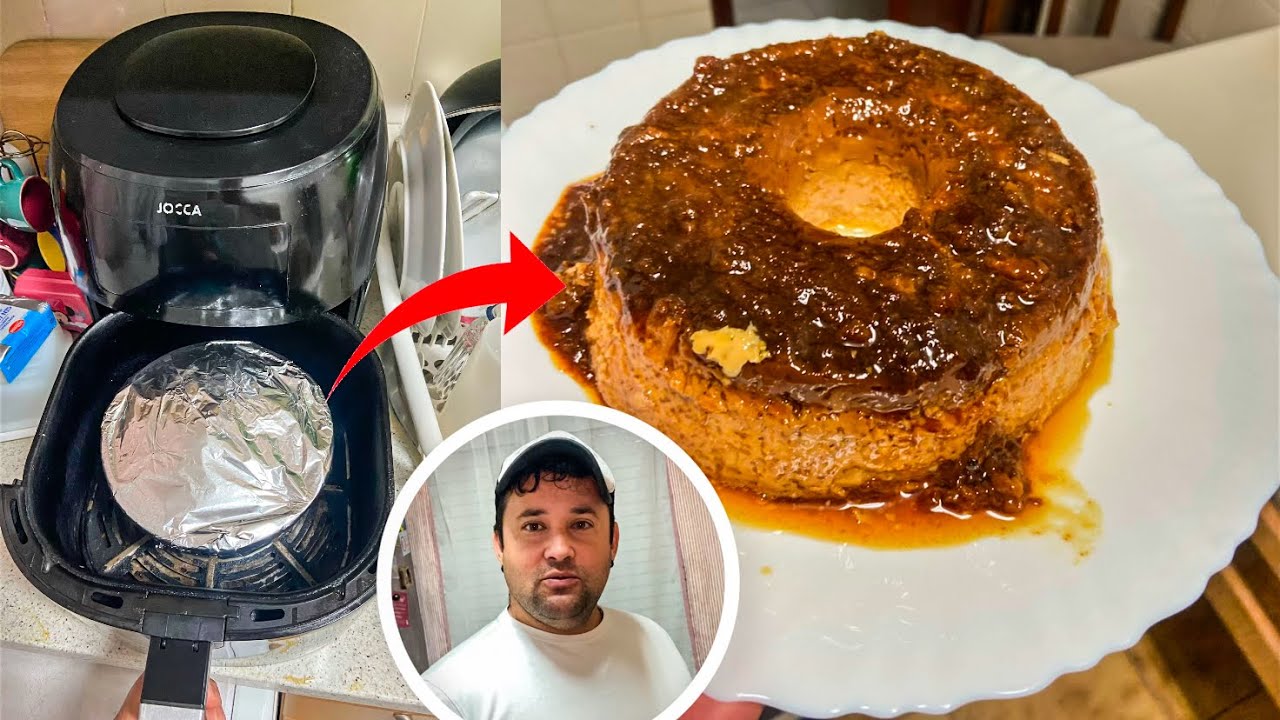 Fiz um pudim na AirFryer e ficou maravilhoso!