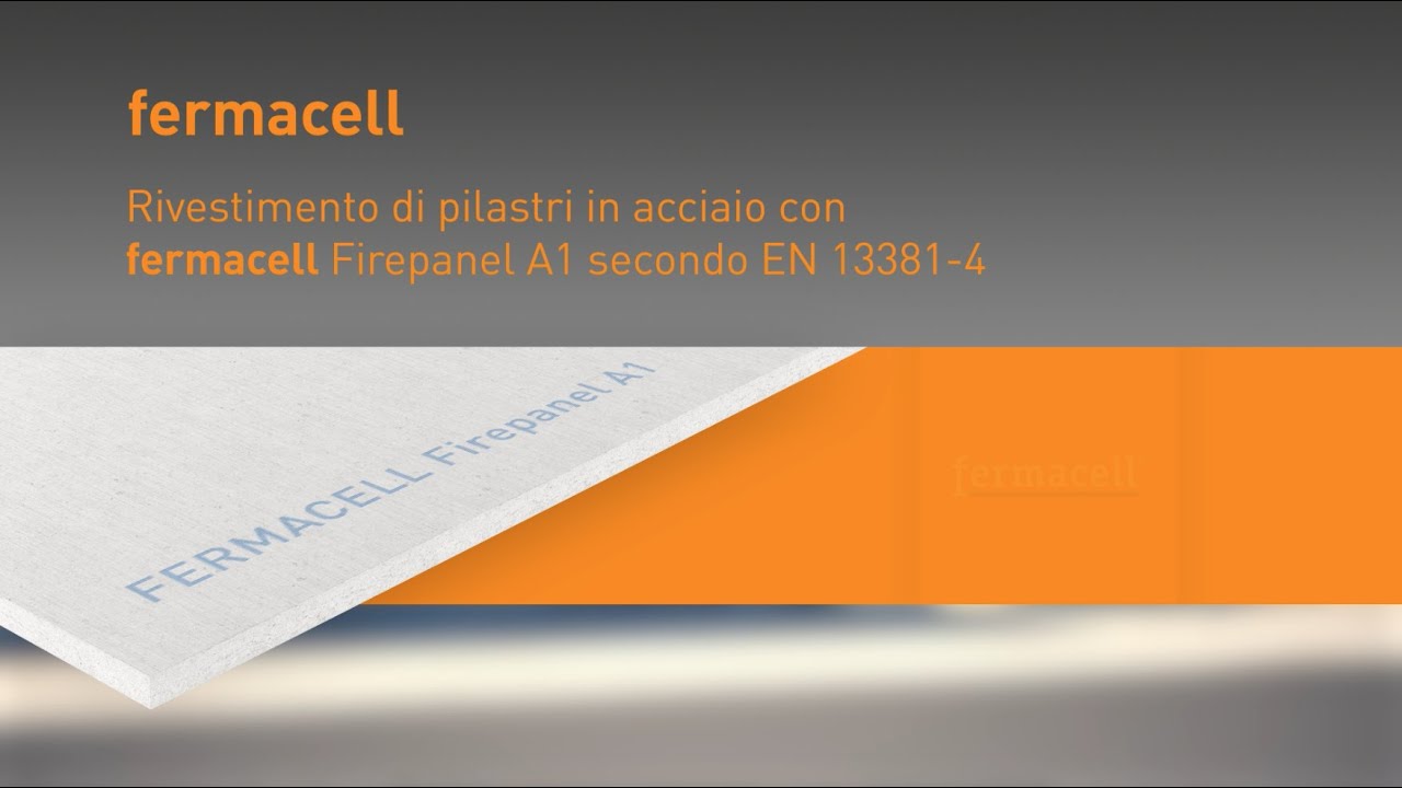 Rivestimento di pilastri in acciaio con fermacell Firepanel A1